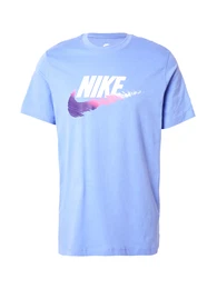 T-Shirt hellblau / dunkellila / rosa / wei