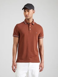 TOMMY HILFIGER Poloshirt navy / cognac / weiß