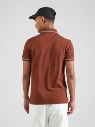 TOMMY HILFIGER Poloshirt navy / cognac / weiß