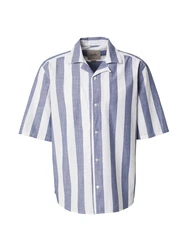 Only & Sons Hemd 'Tes' indigo/weiß