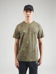 Nike Sportswear T-Shirt grau/hellgrau/limette/oliv