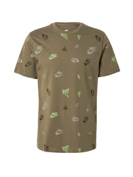 Nike Sportswear T-Shirt grau/hellgrau/limette/oliv