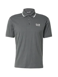 Poloshirt grau / wei