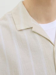 JJ Rebel Hemd JREBMAIMI hellbeige/weiß