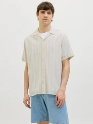 JJ Rebel Hemd JREBMAIMI hellbeige/weiß