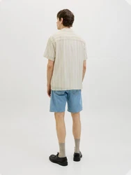 JJ Rebel Hemd JREBMAIMI hellbeige/weiß