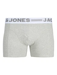 JACK & JONES Boxershorts SENSE TRUNKS 3-PACK NOOS navy / hellgrau / rot / weiß