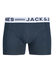 JACK & JONES Boxershorts SENSE TRUNKS 3-PACK NOOS navy / hellgrau / rot / weiß