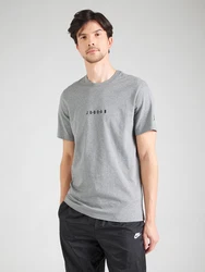 Jordan T-Shirt 'Air' graumeliert/schwarz