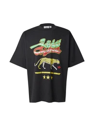 T-Shirt 'CHAMP' gelb / hellgrn / rot / schwarz