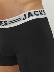 JACK & JONES Boxershorts SENSE TRUNKS 3-PACK NOOS Schwarz (3612)