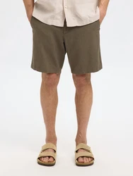 SELECTED HOMME Chinohose Shorts 'Brody' oliv