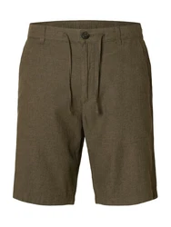 SELECTED HOMME Chinohose Shorts 'Brody' oliv