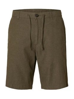 SELECTED HOMME Chinohose Shorts 'Brody' oliv