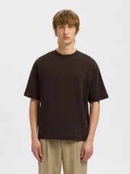 SELECTED HOMME T-Shirt Oscar schoko