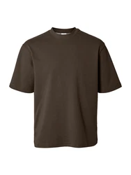 SELECTED HOMME T-Shirt Oscar schoko