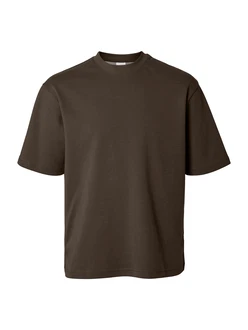 SELECTED HOMME T-Shirt Oscar schoko