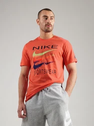 Nike Sportswear T-Shirt navy/limette/orangerot/schwarz