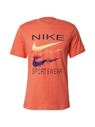 T-Shirt navy / limette / orangerot / schwarz
