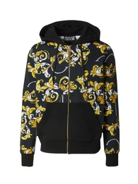 Sweatjacke gelb / schwarz / wei