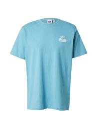 T-Shirt 'FLORA' hellblau / gelb / wei