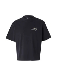 T-Shirt 'NAIVE HAND' hellgelb / pastellgrn / schwarz / offwhite