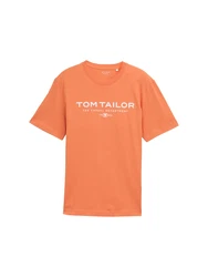 TOM TAILOR T-Shirt koralle/weiß