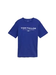 TOM TAILOR T-Shirt blau/weiß TOM TAILOR T-Shirt blau/weiß