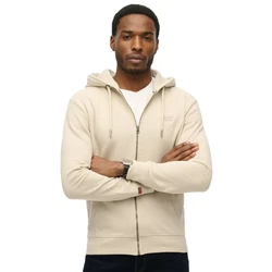 Superdry Sweatjacke Essential Logo Zip Hoodie Khaki/Beige