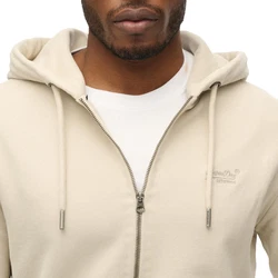 Superdry Sweatjacke Essential Logo Zip Hoodie Khaki/Beige
