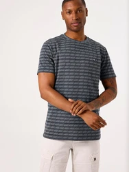 GARCIA T-Shirt marineblau/grau/khaki