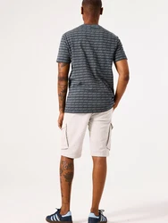GARCIA T-Shirt marineblau/grau/khaki