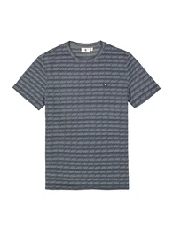 T-Shirt navy / grau / khaki