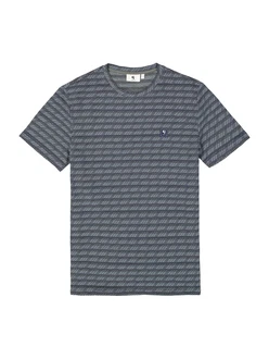 GARCIA T-Shirt marineblau/grau/khaki