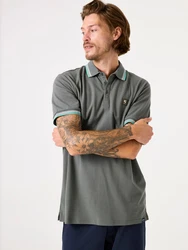 GARCIA Poloshirt hellgrün/dunkelgrün/offwhite