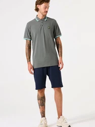 GARCIA Poloshirt hellgrün/dunkelgrün/offwhite