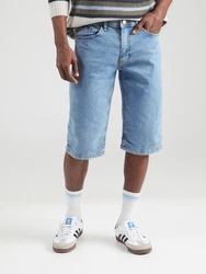 Blend 5-Pocket-Jeans Twister Capri Shorts blau