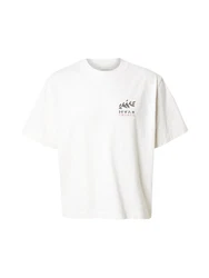 Abercrombie & Fitch T-Shirt 'NAIVE HAND' cranberry/schwarz/weiß