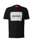HUGO T-Shirt 'Dulive222' schwarz/weiß