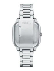 FOSSIL Uhr schwarz/silber/weiß