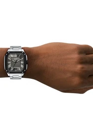 FOSSIL Uhr schwarz/silber/weiß
