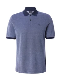 Poloshirt dunkelblau / wei
