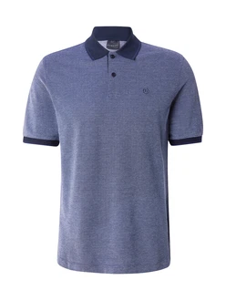 bugatti Poloshirt dunkelblau/weiß