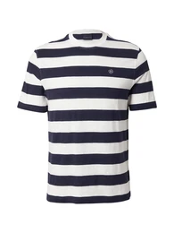 T-Shirt dunkelblau / wei