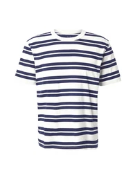 T-Shirt navy / wei