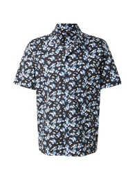 Hemd opal / taubenblau / schwarz / wei