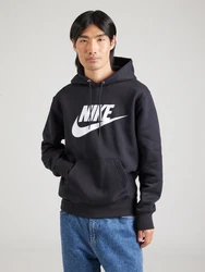 Nike Sportswear Sweatshirt 'CLUB' schwarz/weiß