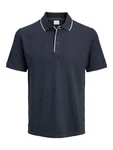 Jack & Jones Premium Poloshirt JPRCCLOGAN marineblau / weiß