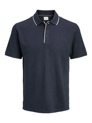 Jack & Jones Premium Poloshirt JPRCCLOGAN marineblau / weiß