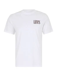 LEVI'S T-Shirt dunkelbraun / wei
